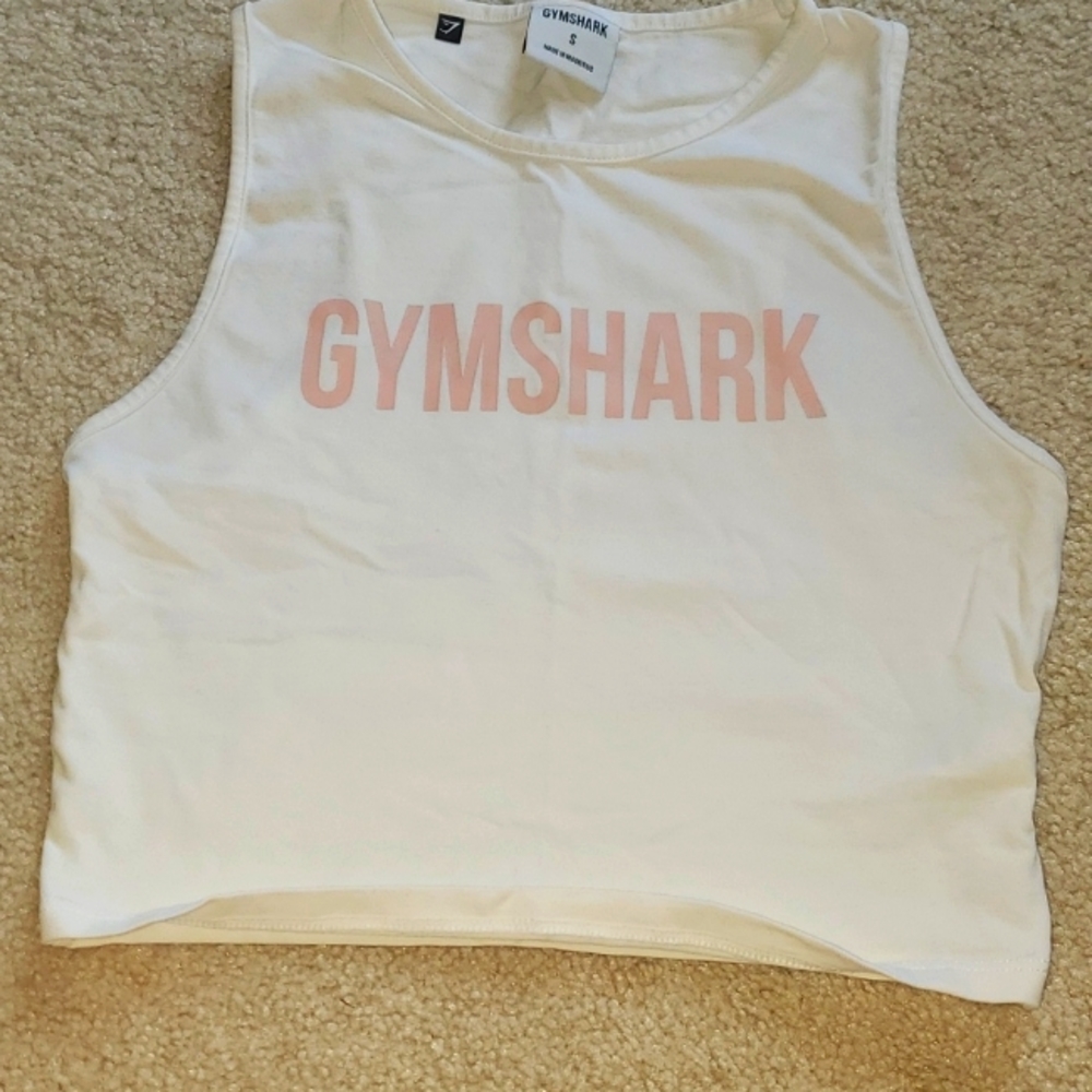 Gym shark crop top, size small